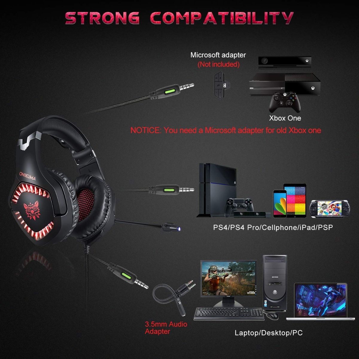 K1 professional gaming online headset